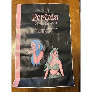 Melanie Martinez Portals Fan Art Coloring Book Canvas